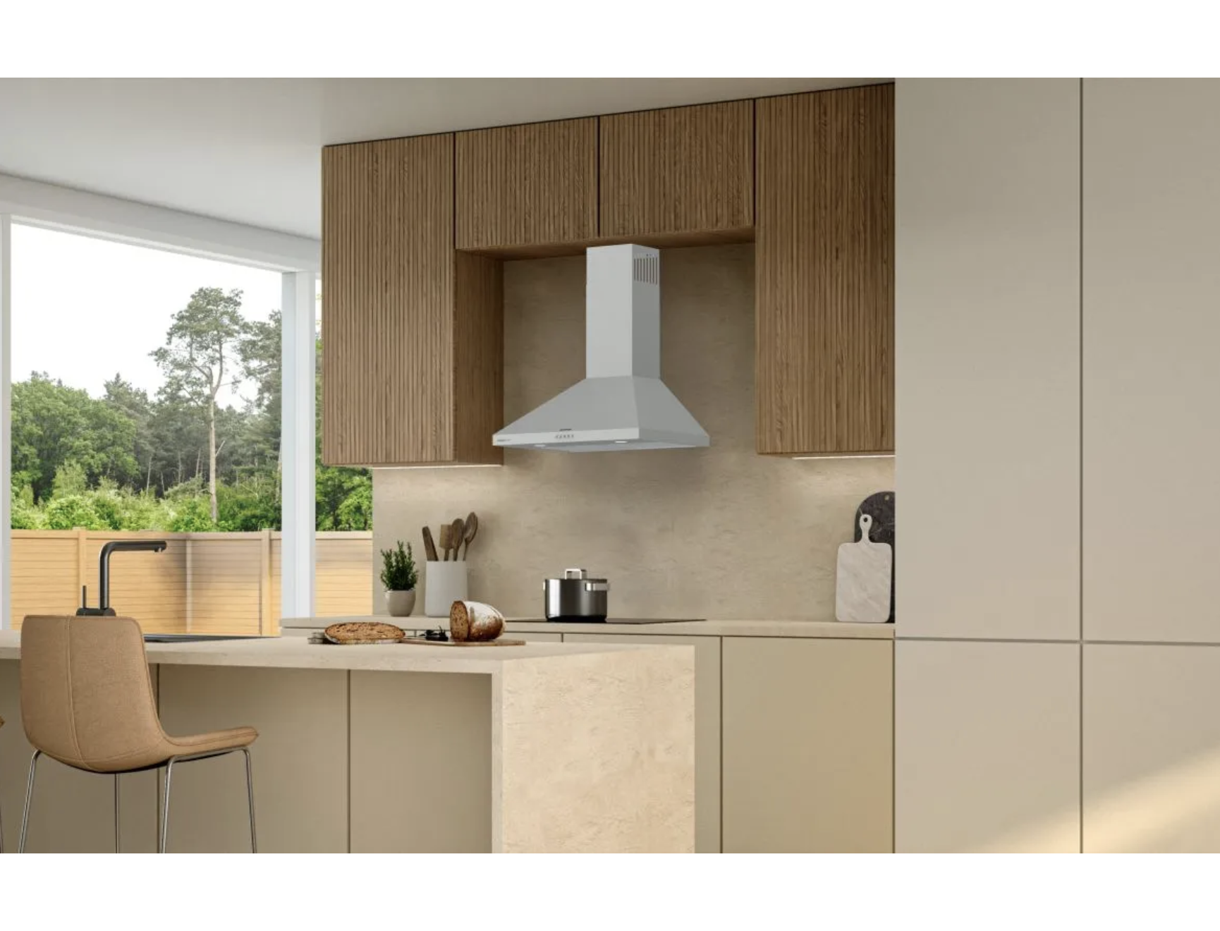 reestanding wall chimney cooker hood